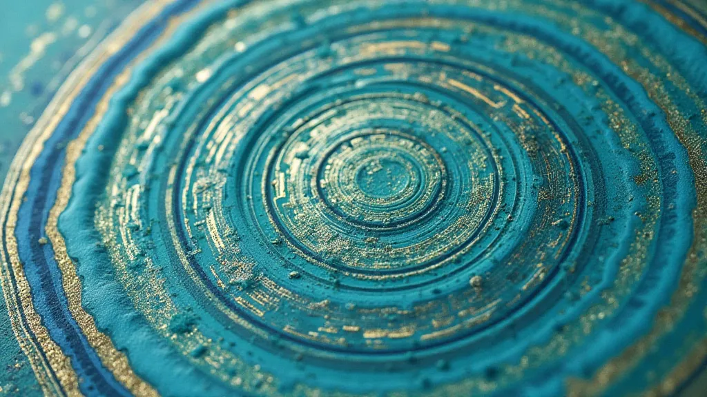 Paper marbled with concentric circles