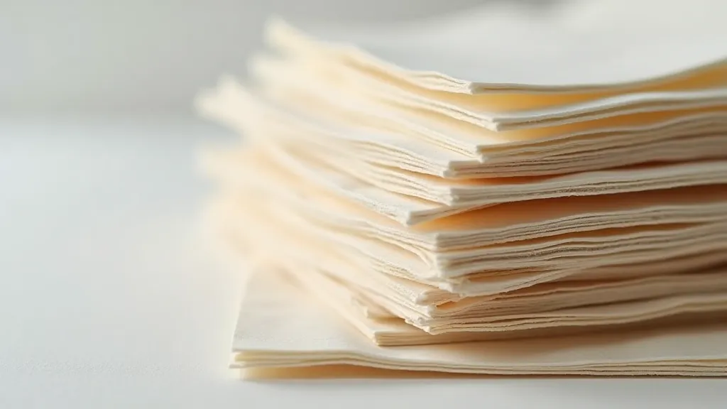 Stack of cotton paper