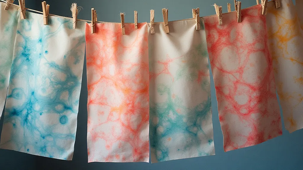 Dried abstract paper marbling sheets