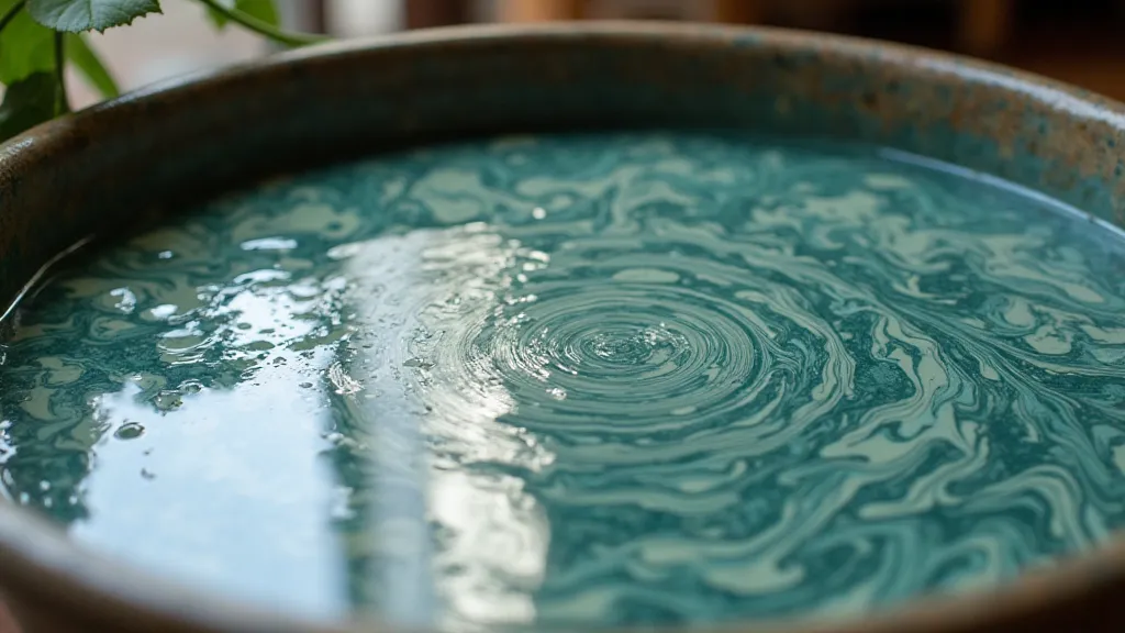 Traditional Dutch marbling vat
