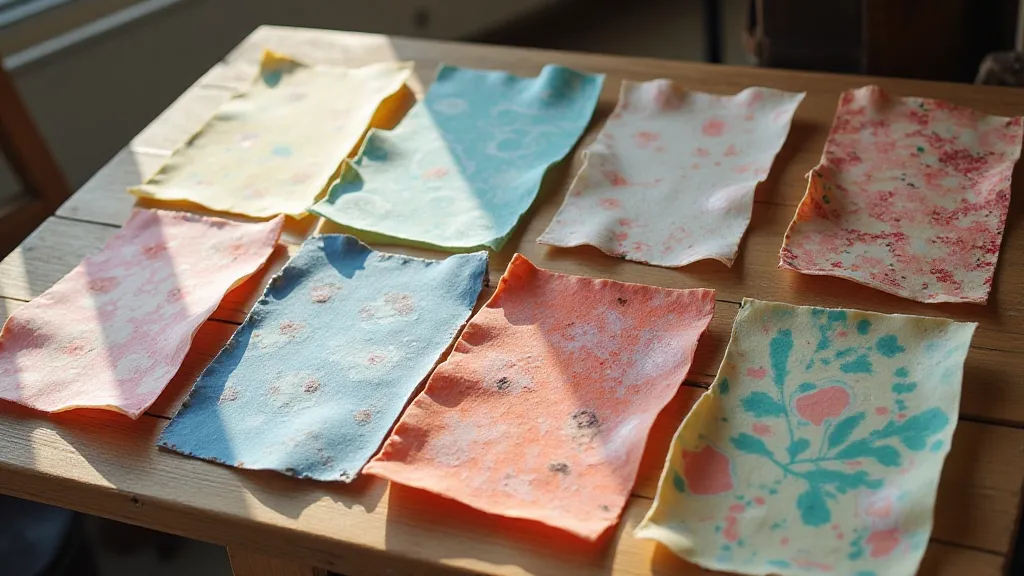 Collection of marbled papers